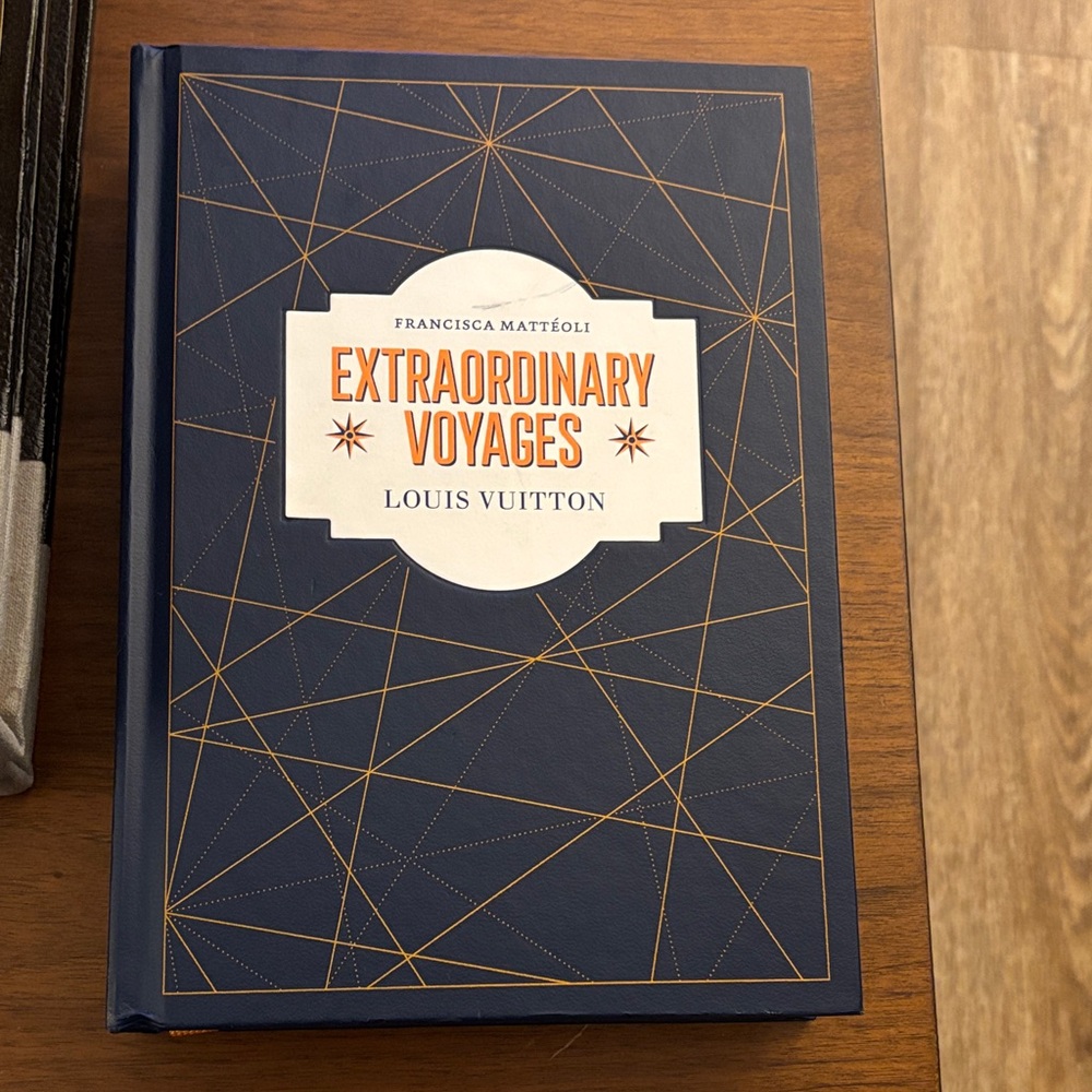 Louis Vuitton Blue and Gold Geometric Hardcover